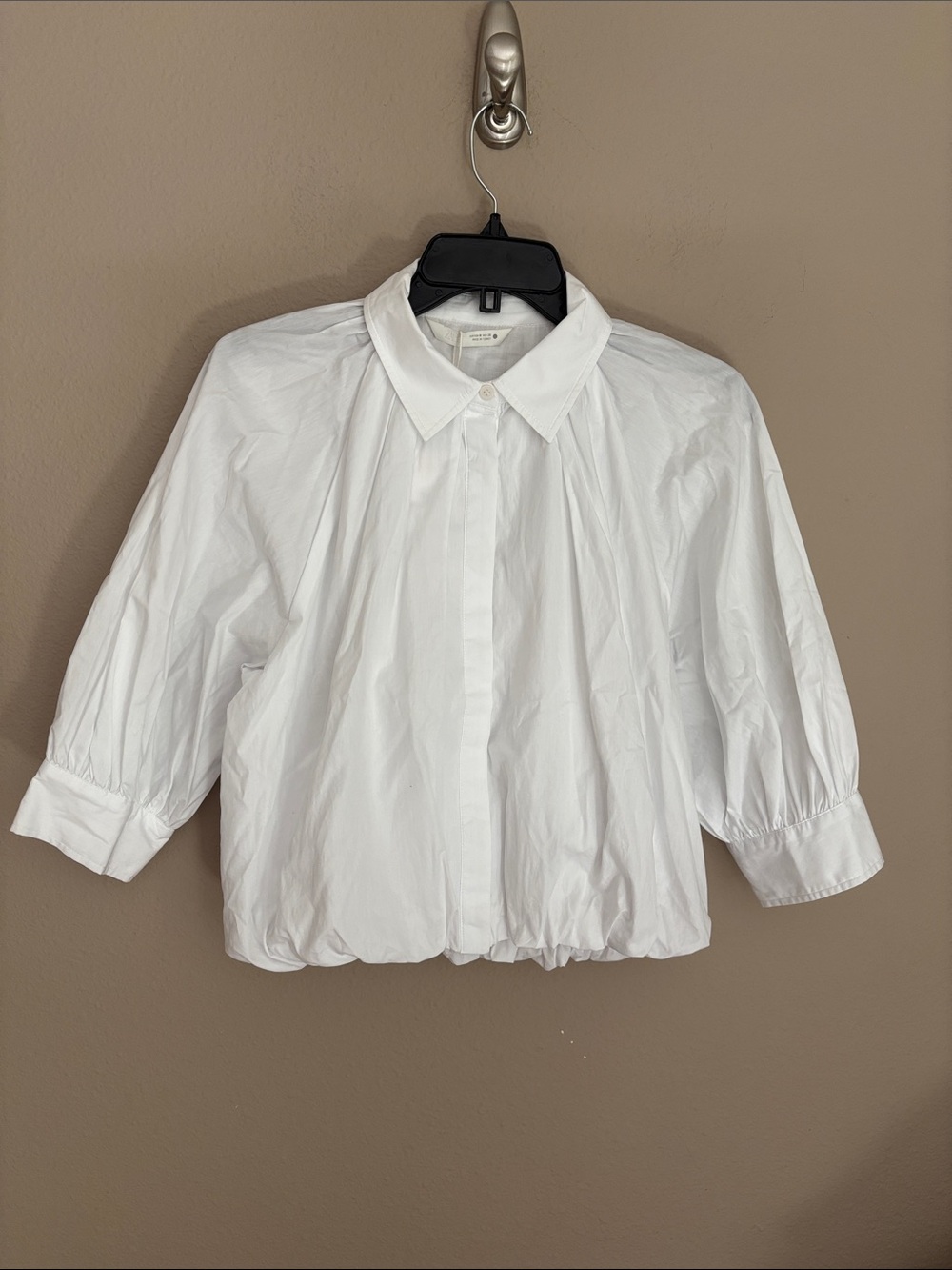 Zara puff sleeve shirt zw collection